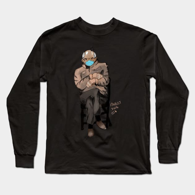 Bernie Long Sleeve T-Shirt by Angst.png